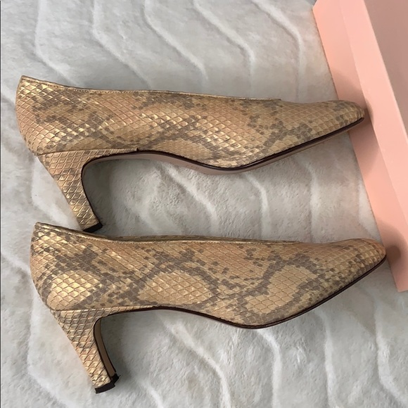 D’ Rossana Snakeskin Print Heels - Picture 5 of 8